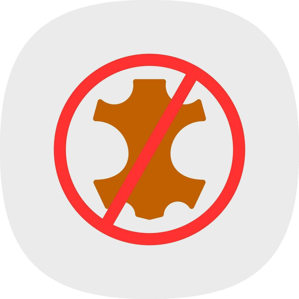 No leather Vector Icon Design