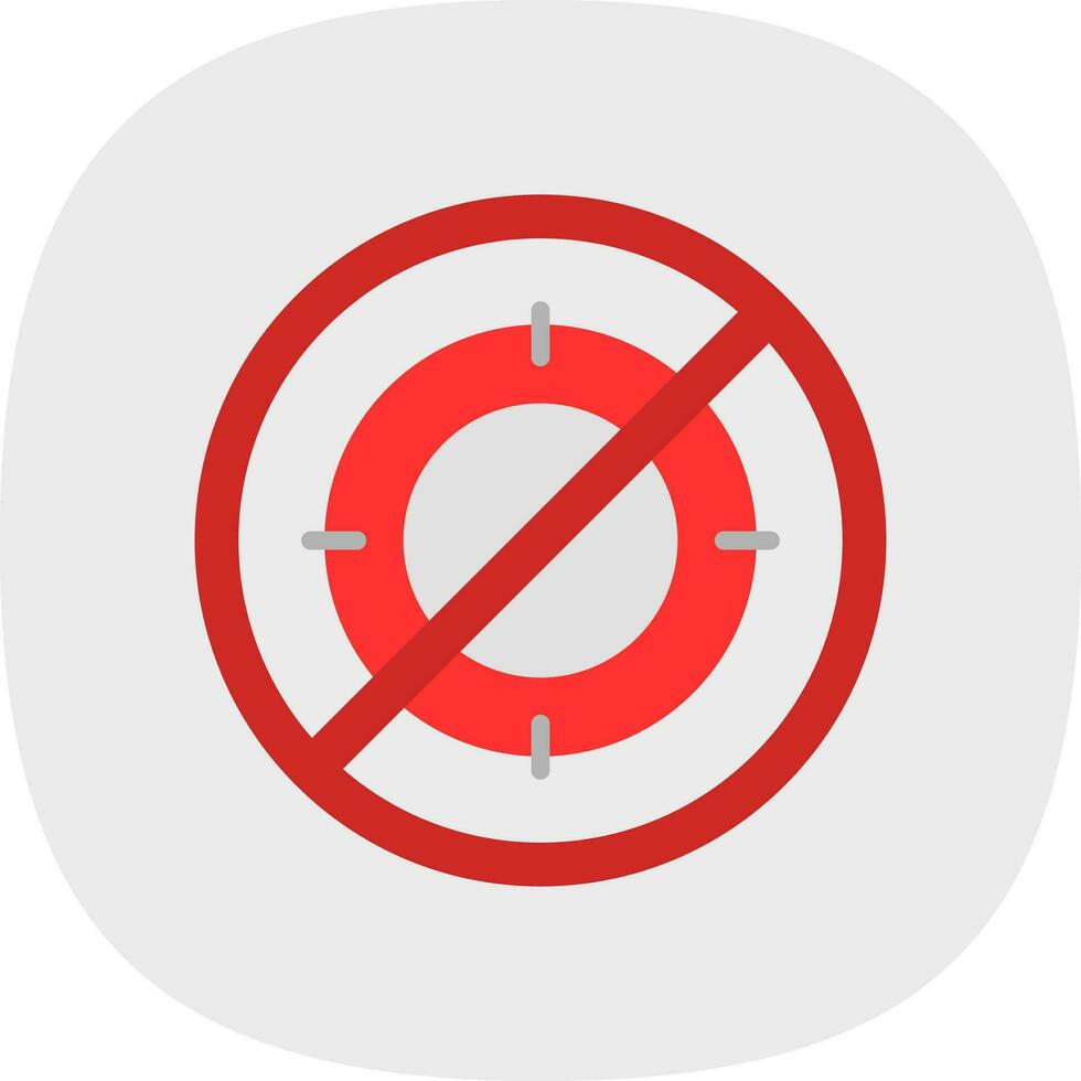 No hunt Vector Icon Design