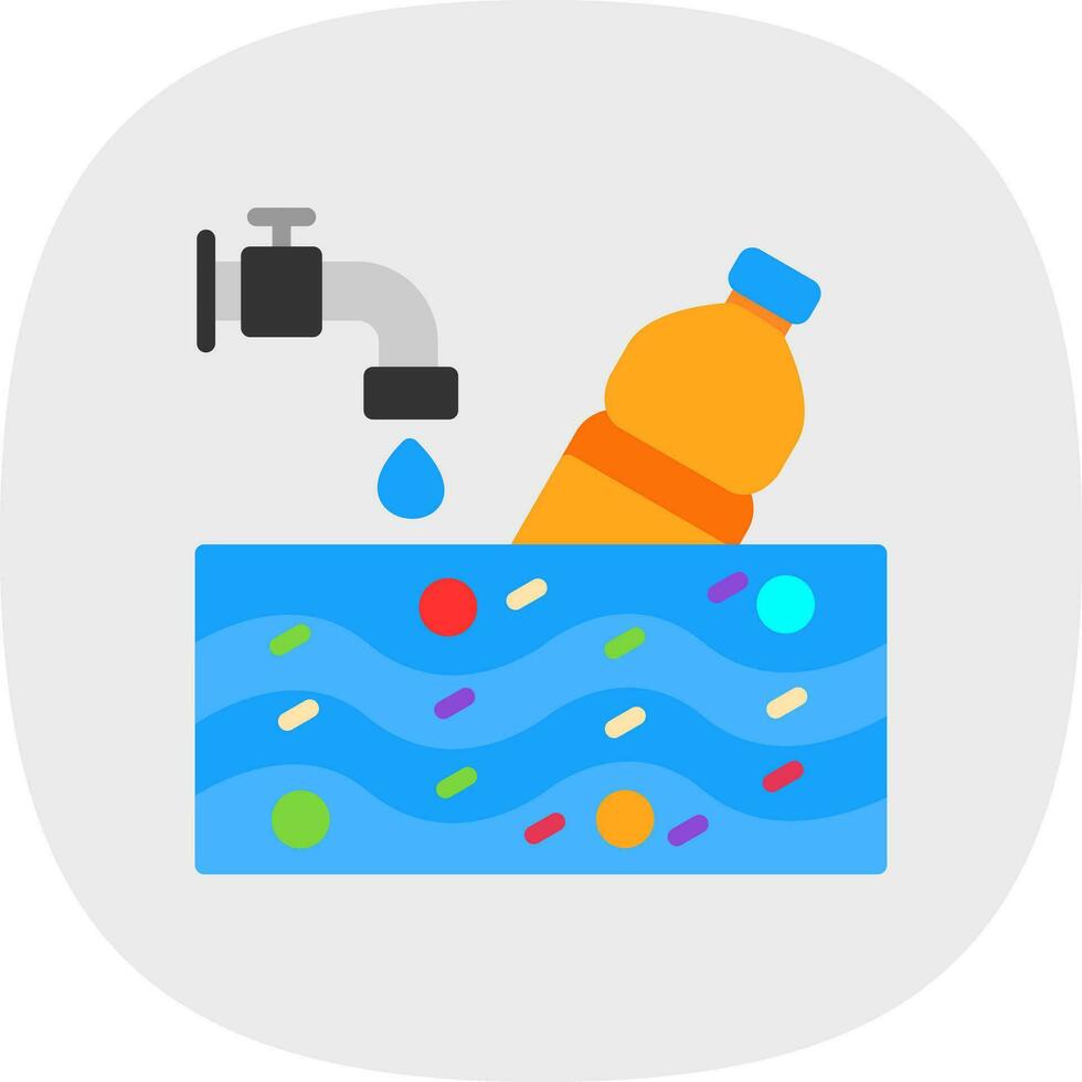 Water pollution Vector Icon Design