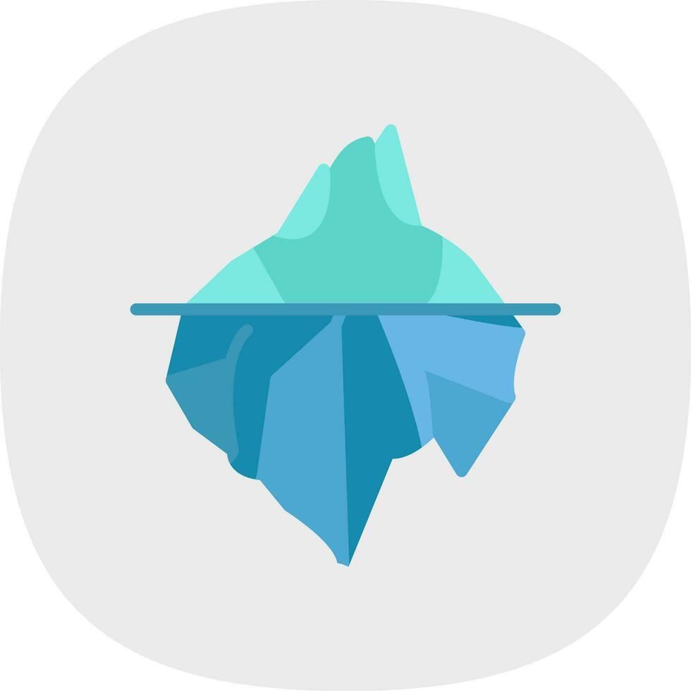 diseño de icono de vector de iceberg