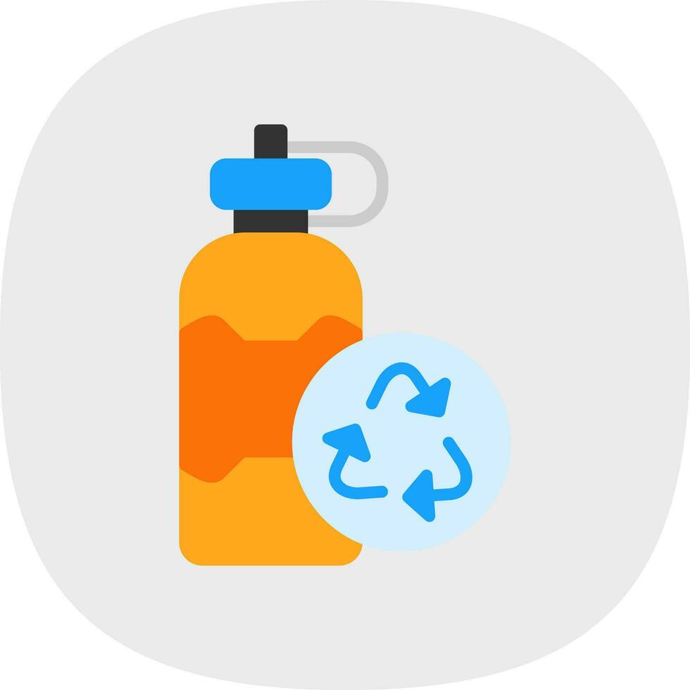 Reusable bottle Vector Icon Design