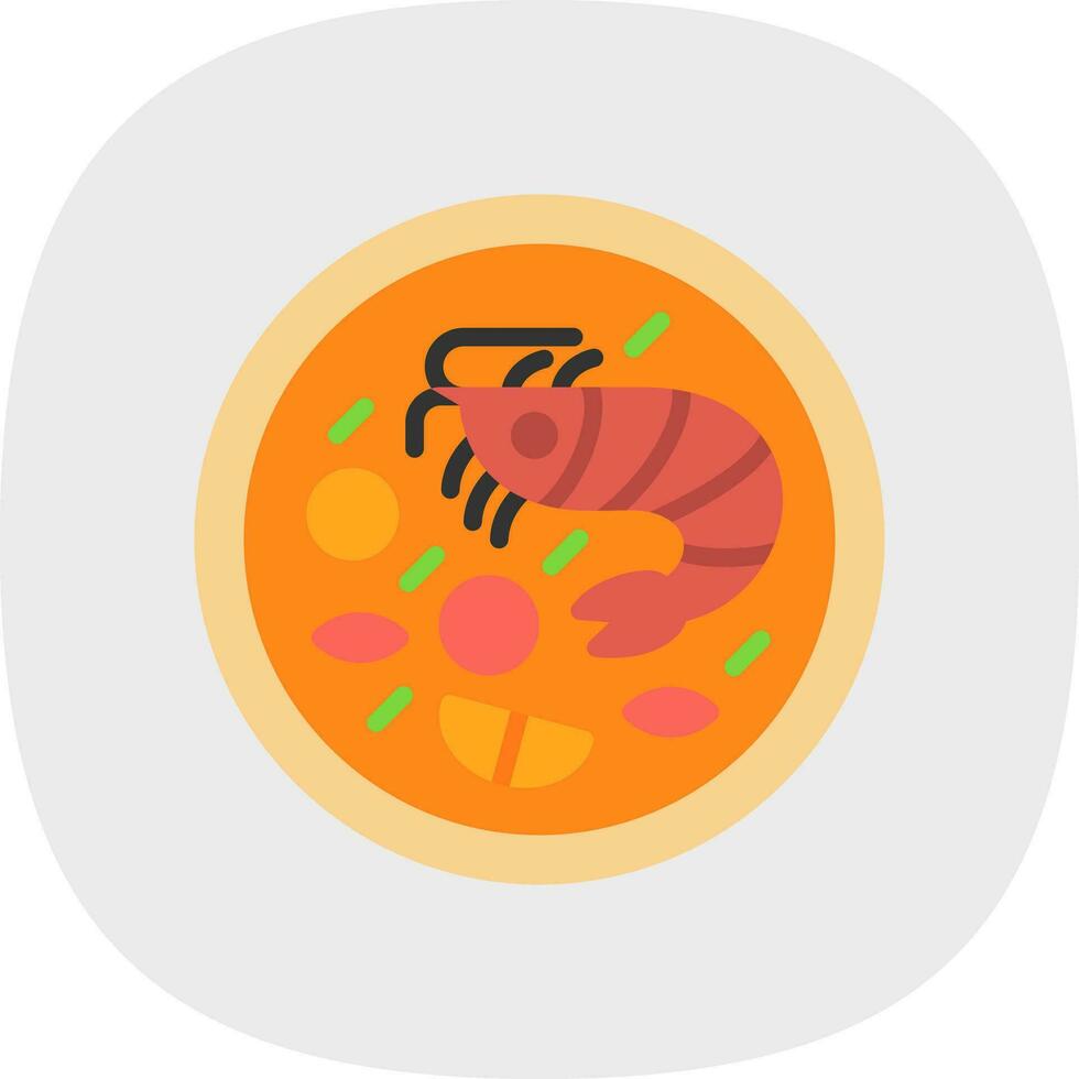 Tom yum Vector Icon Design