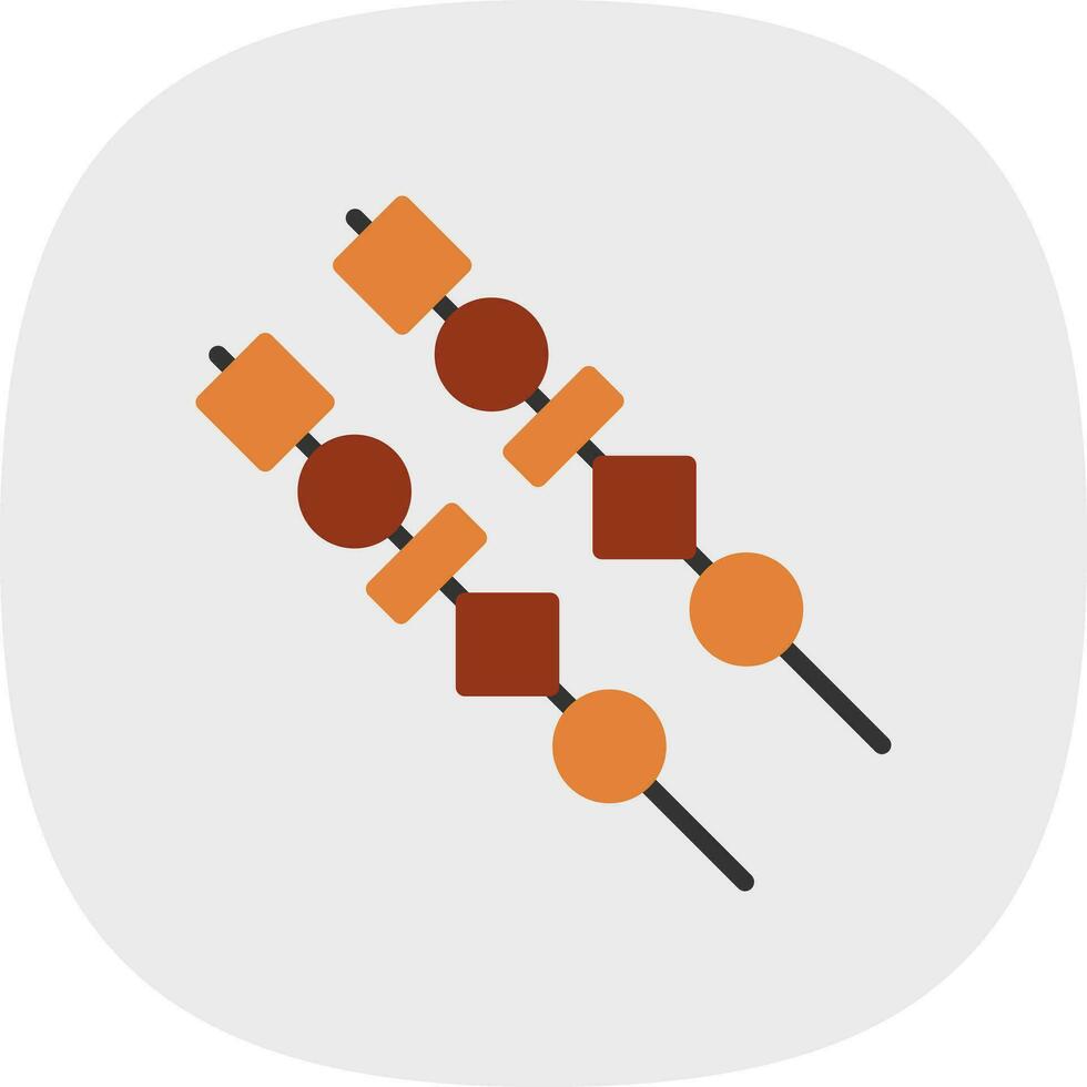 diseño de icono de vector satay