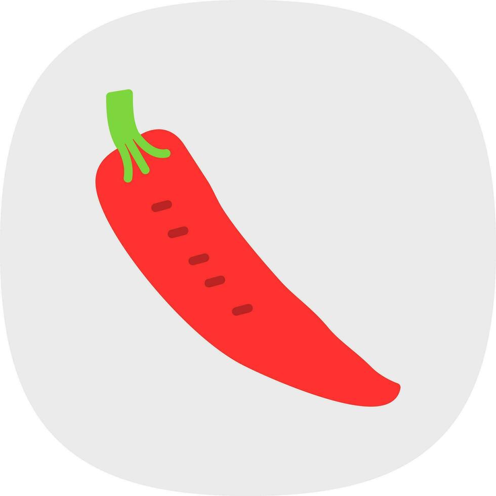 Chilli Vector Icon Design