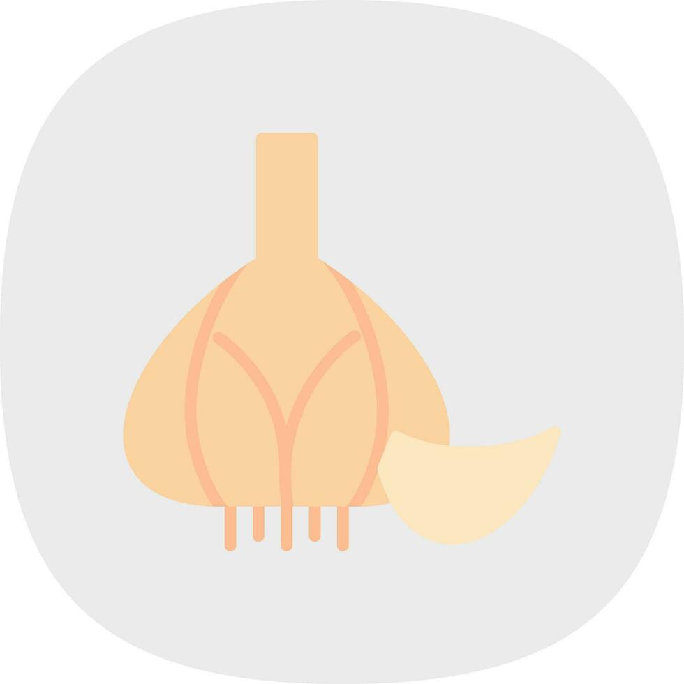 Garlic Vector Icon Design