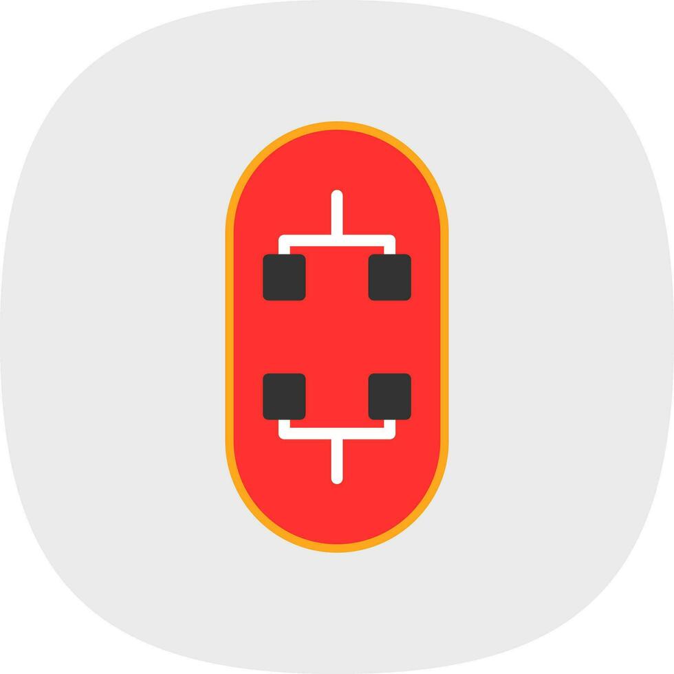 Skateboard Vector Icon Design