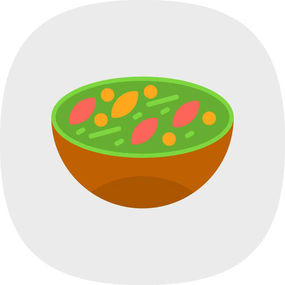 Green curry Vector Icon Design