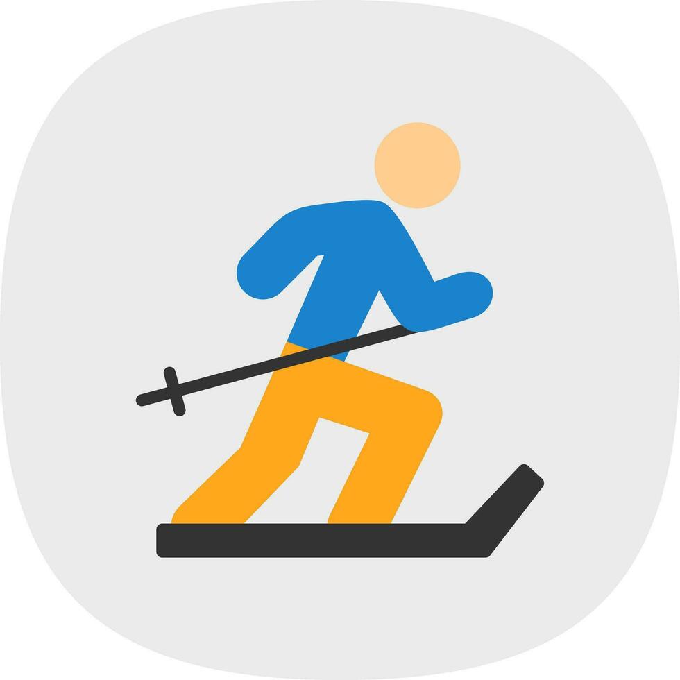 Ski Vector Icon Design