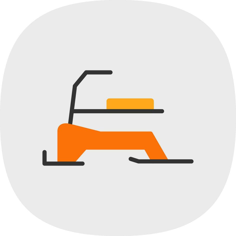 Skibob Vector Icon Design