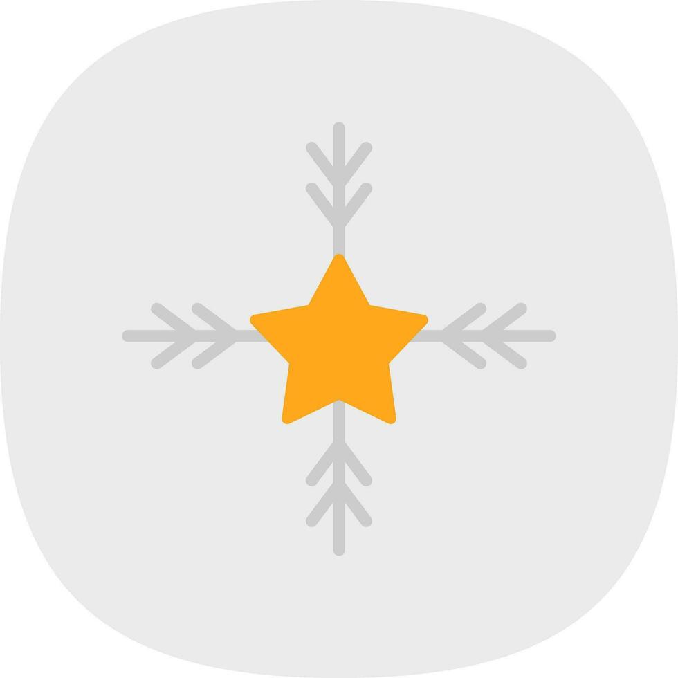 diseño de icono de vector de nieve