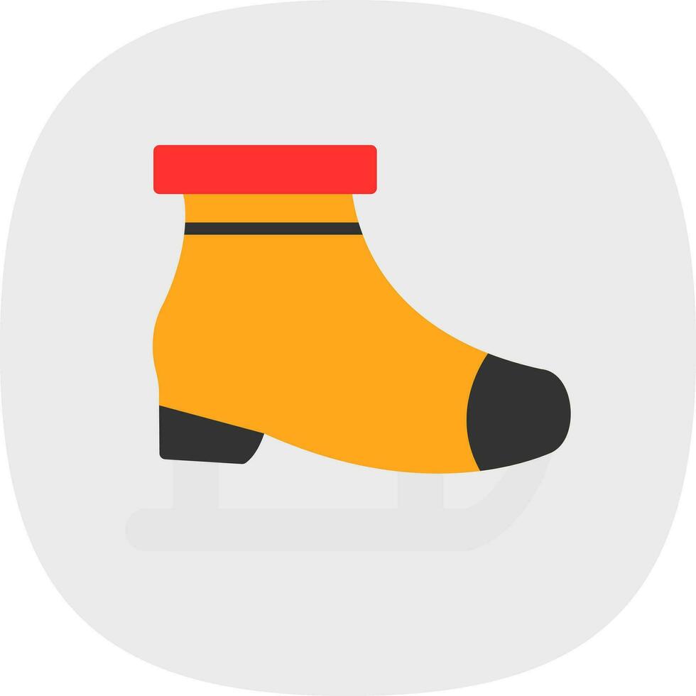 Ice skating Vector Icon Design