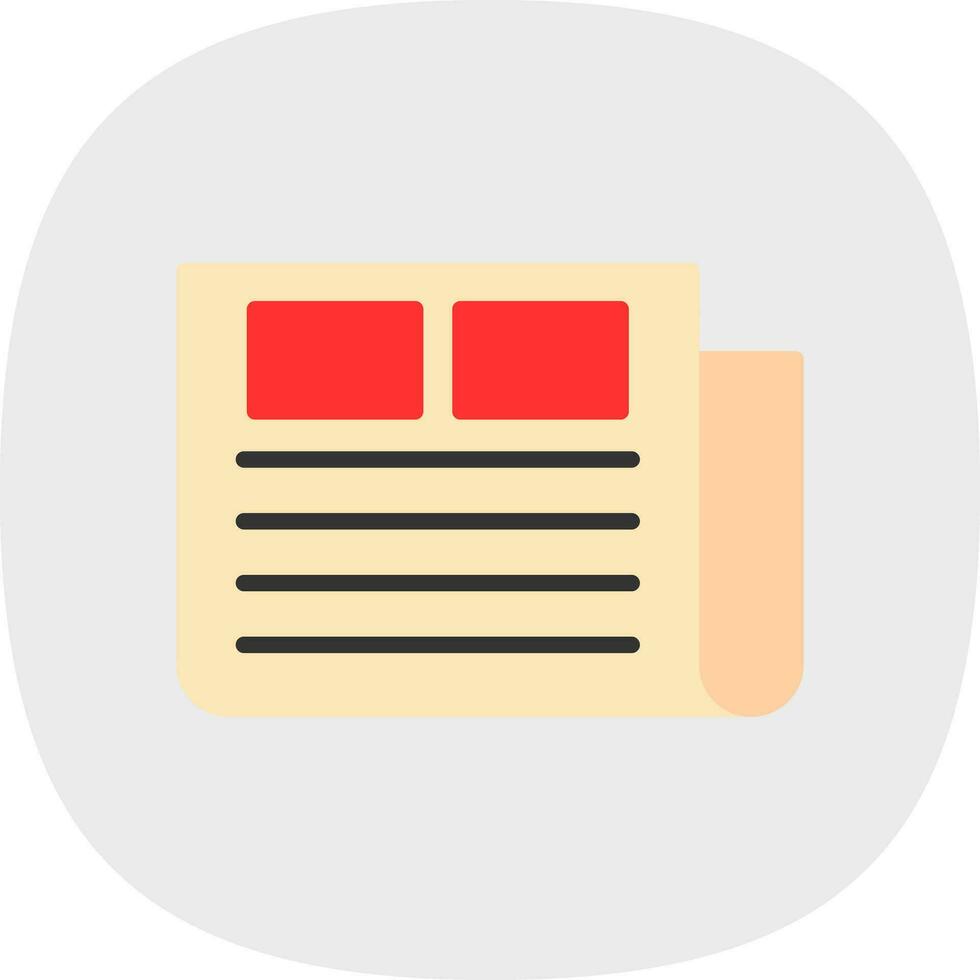 Newspaper Vector Icon Design