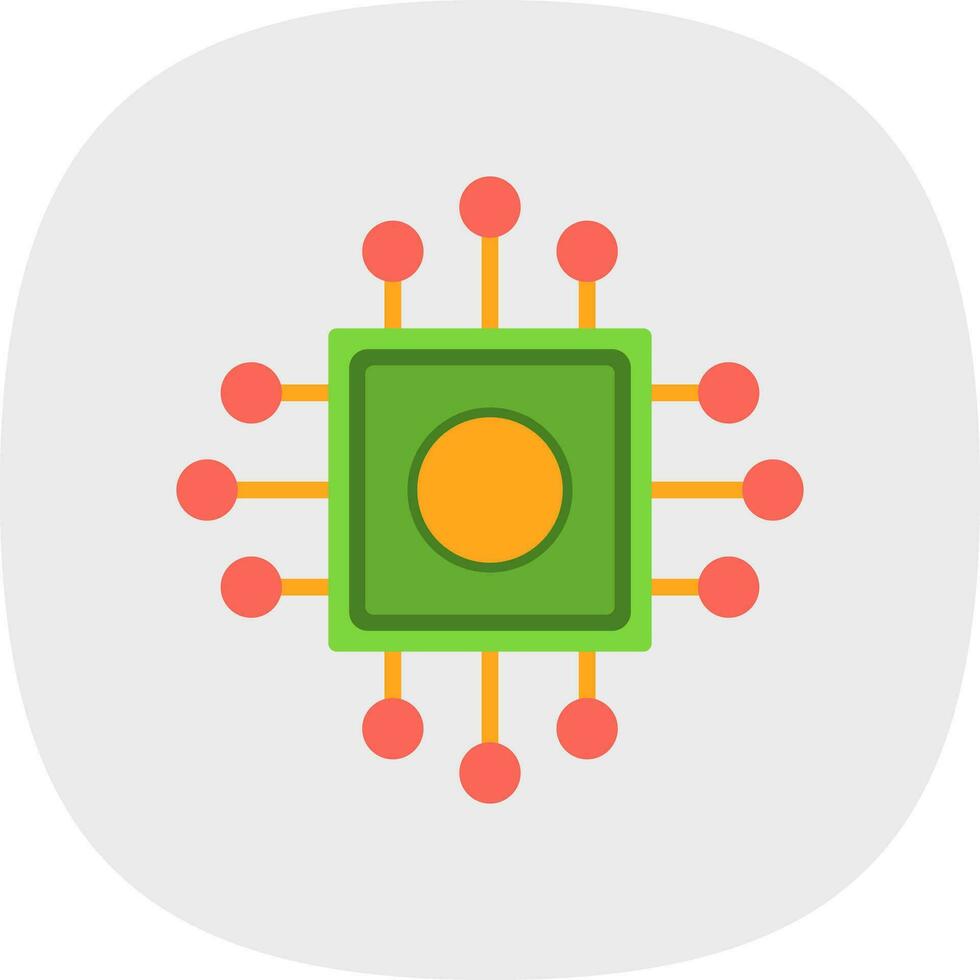 Cpu Vector Icon Design