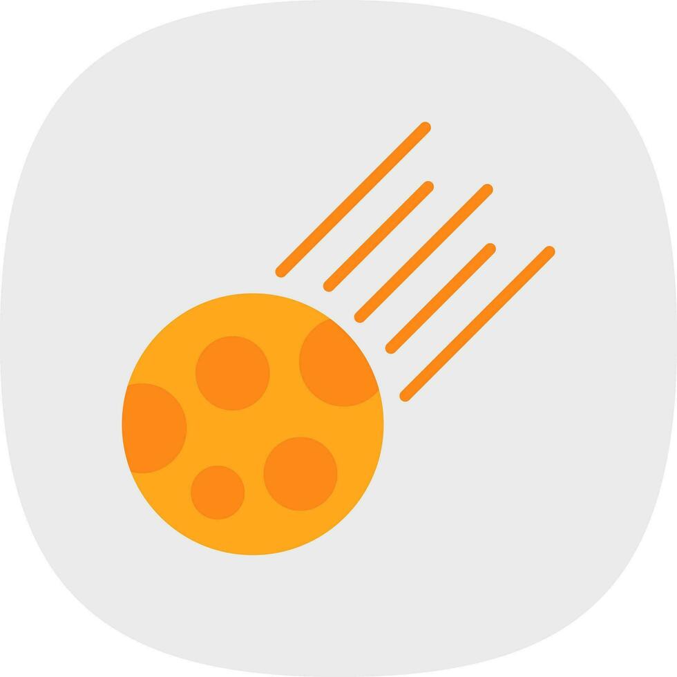 Comet Vector Icon Design