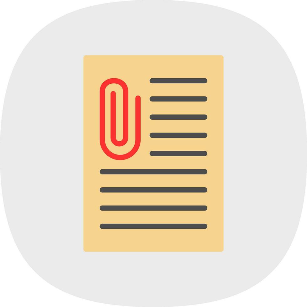 Ppaer clip Vector Icon Design