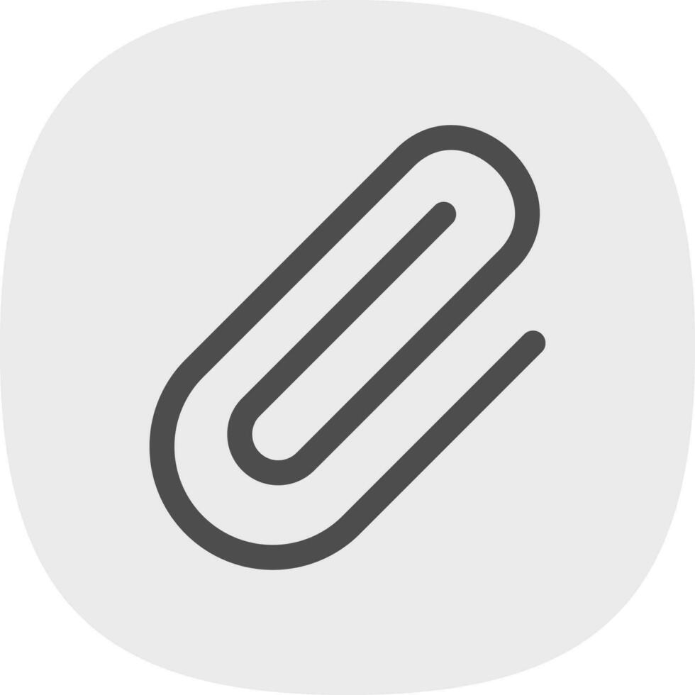 Paperclip Vector Icon Design
