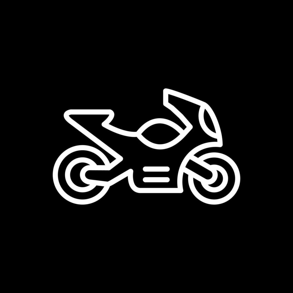 diseño de icono de vector de motocicleta