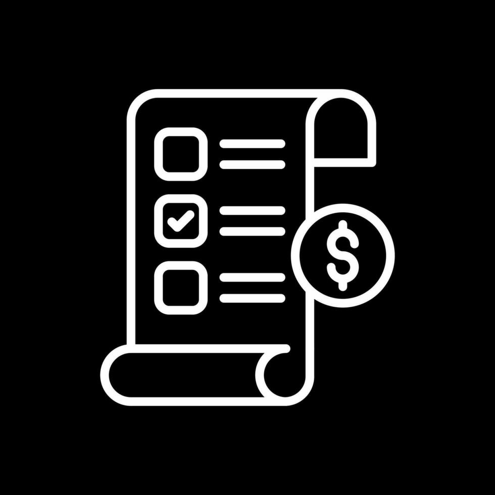 Invoice Vector Icon Design