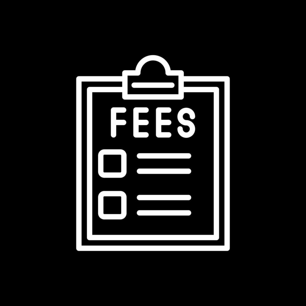 Fees Vector Icon Design