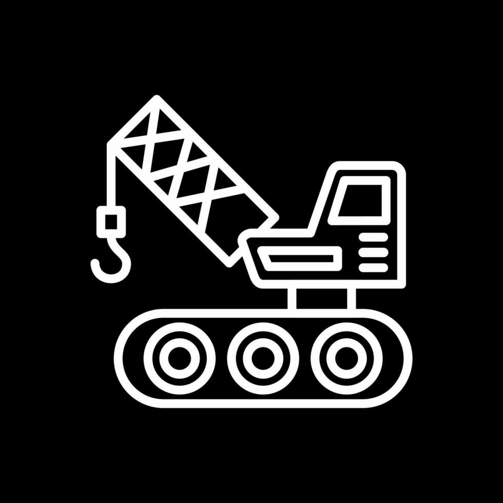 Crane Vector Icon Design