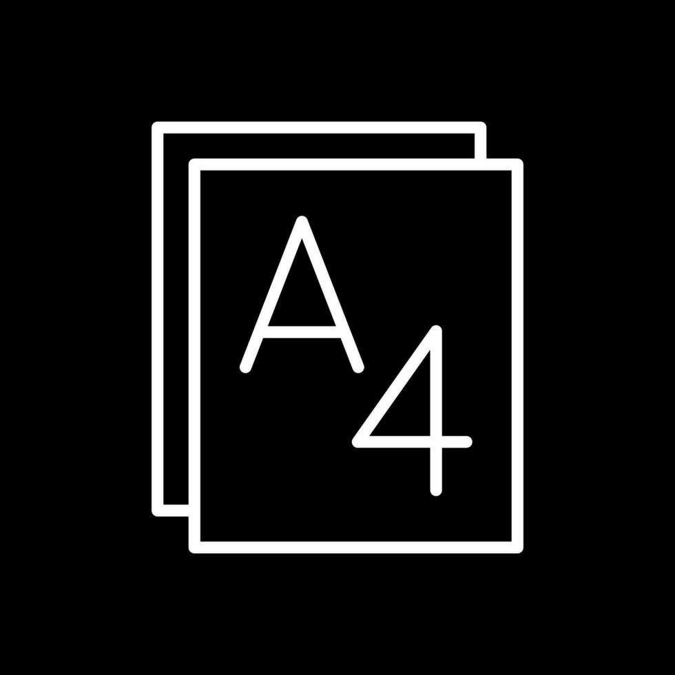Paper size Vector Icon Design