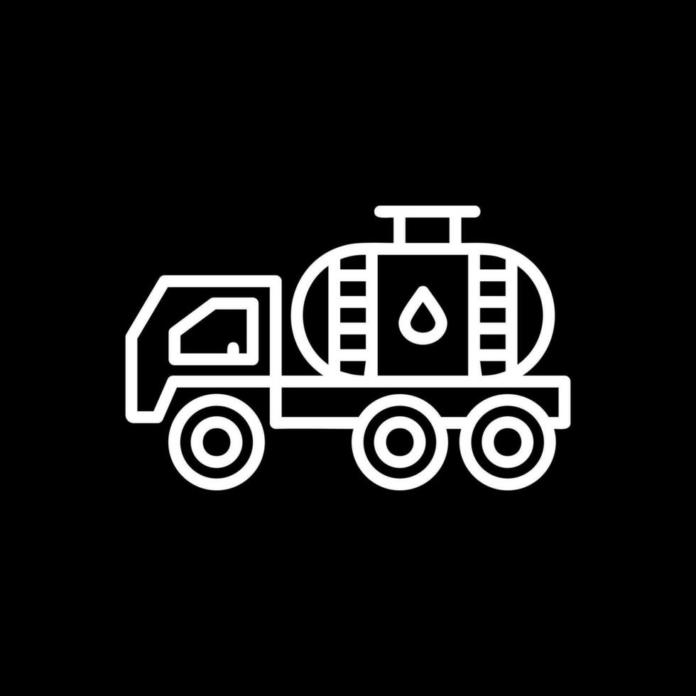 Oil tanker Vector Icon Design