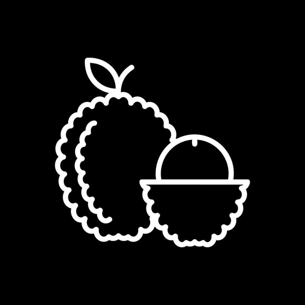 lychee vector icono diseño