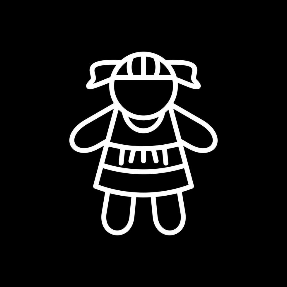 diseño de icono de vector de muñeca