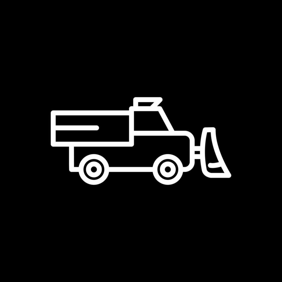 Snowplow Vector Icon Design