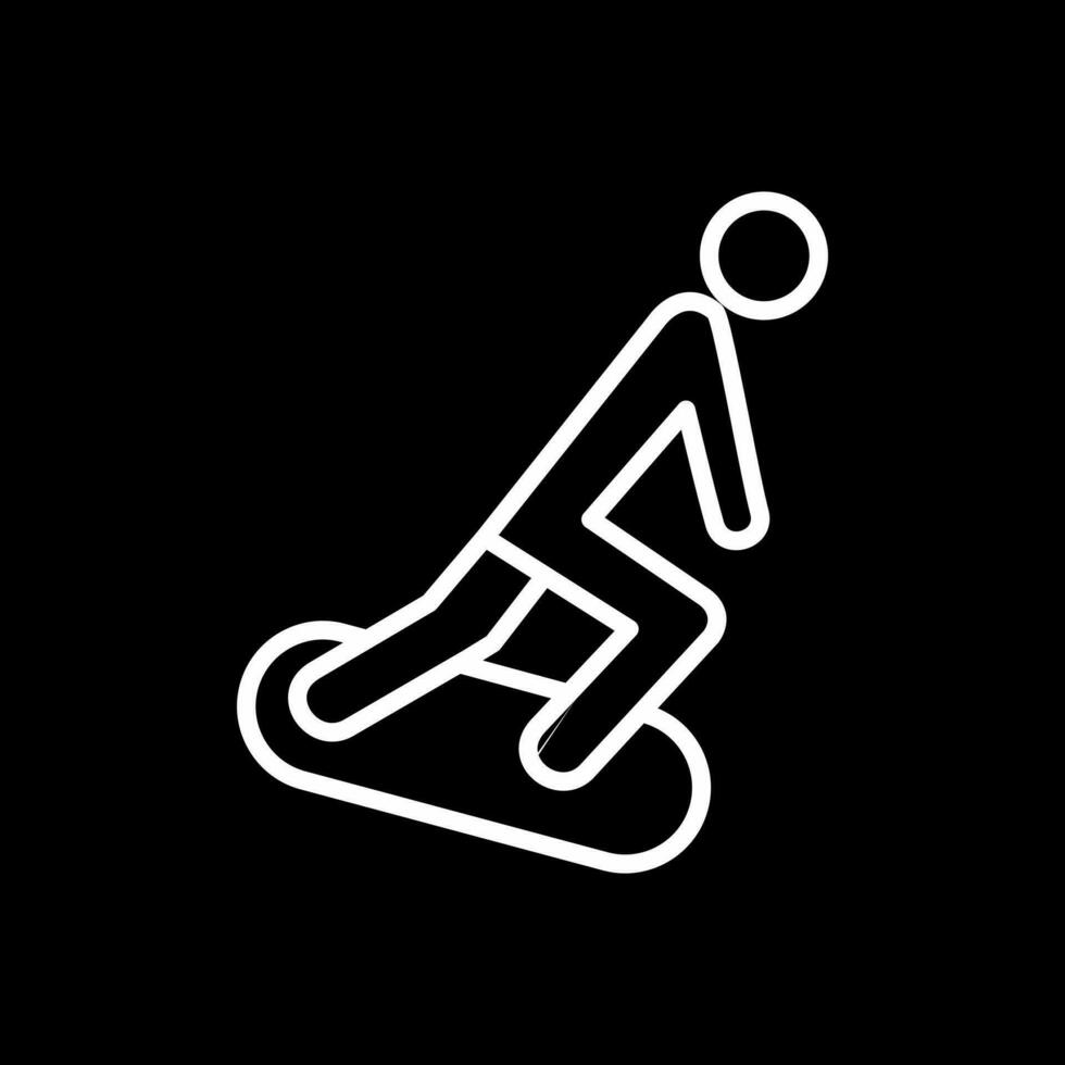 diseño de icono de vector de snowboard