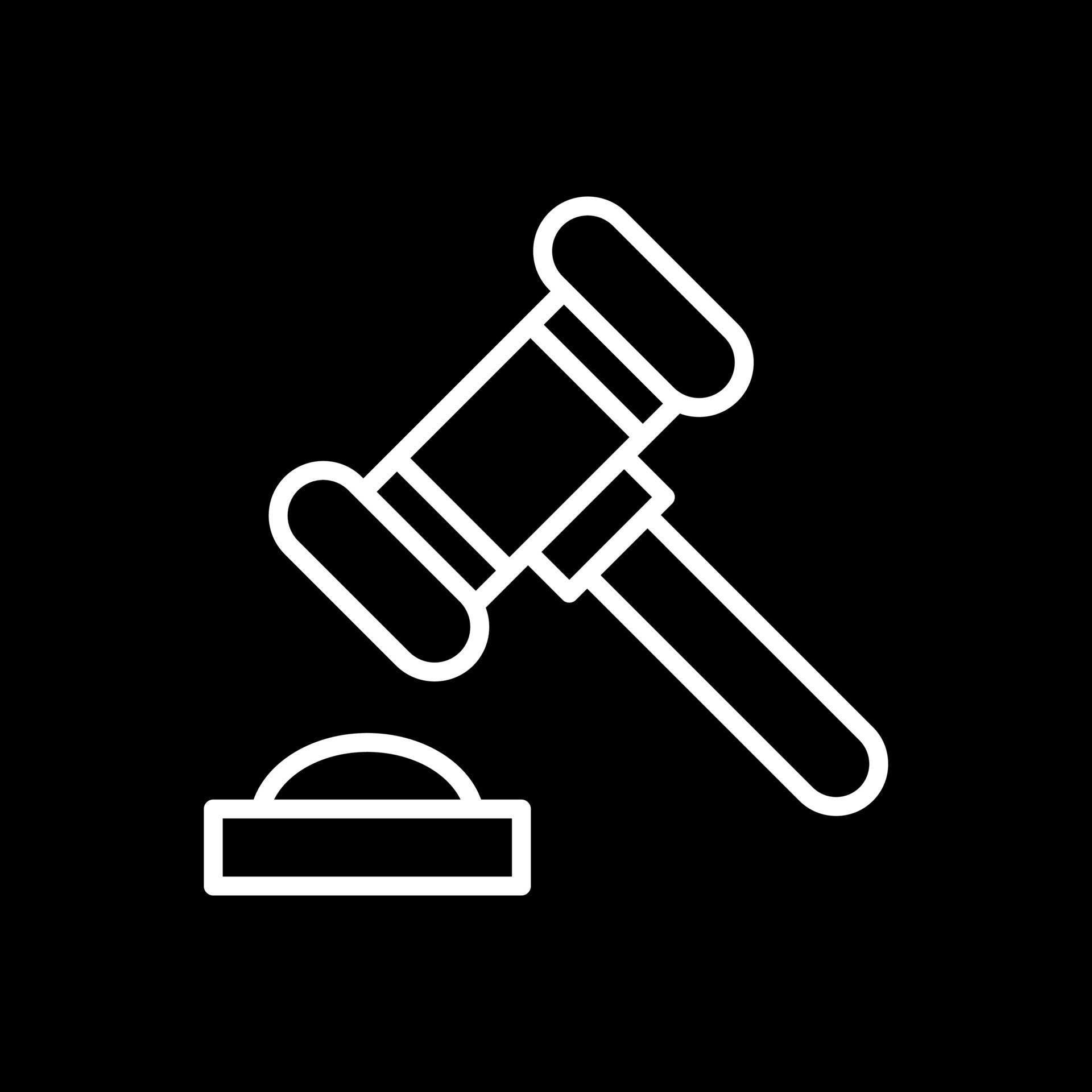 Gavel Vector Icon Design 25587182 Vector Art at Vecteezy