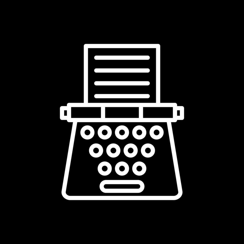 Typewriter Vector Icon Design