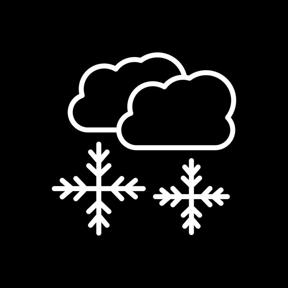 Snowing Vector Icon Design