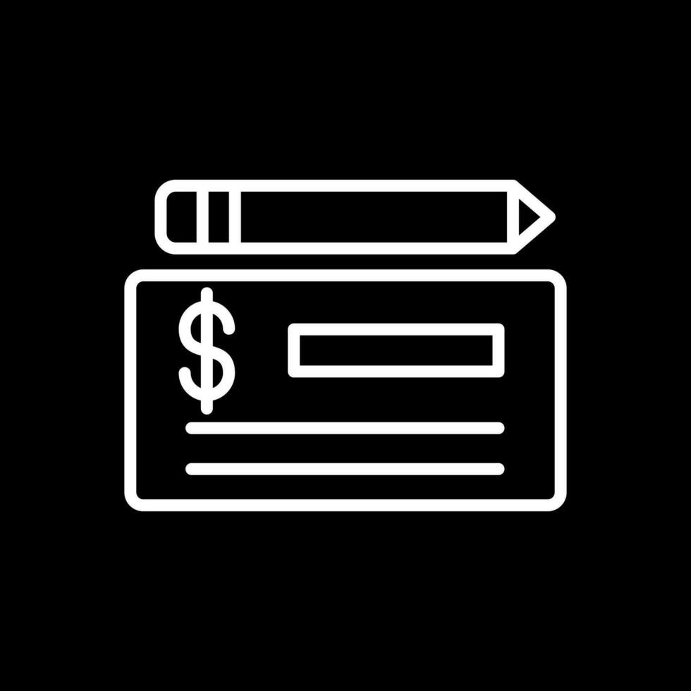 Cheque Vector Icon Design