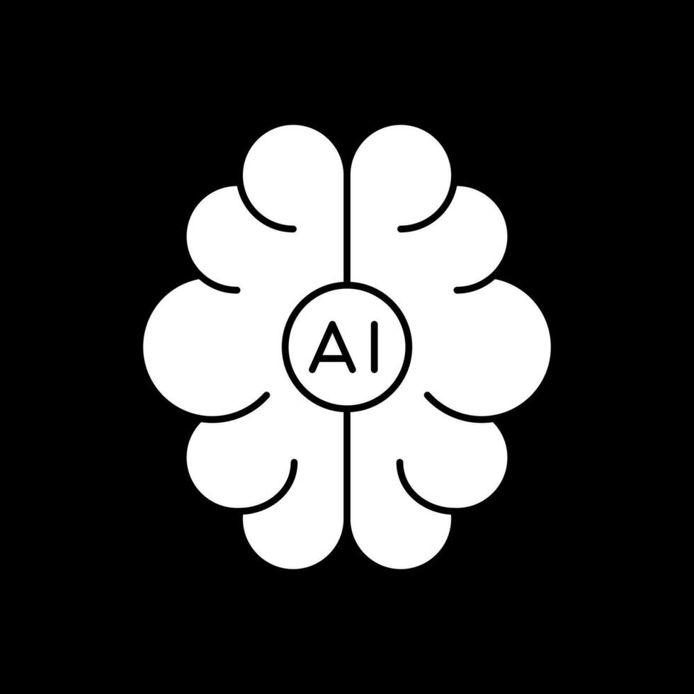 diseño de icono de vector de cerebro