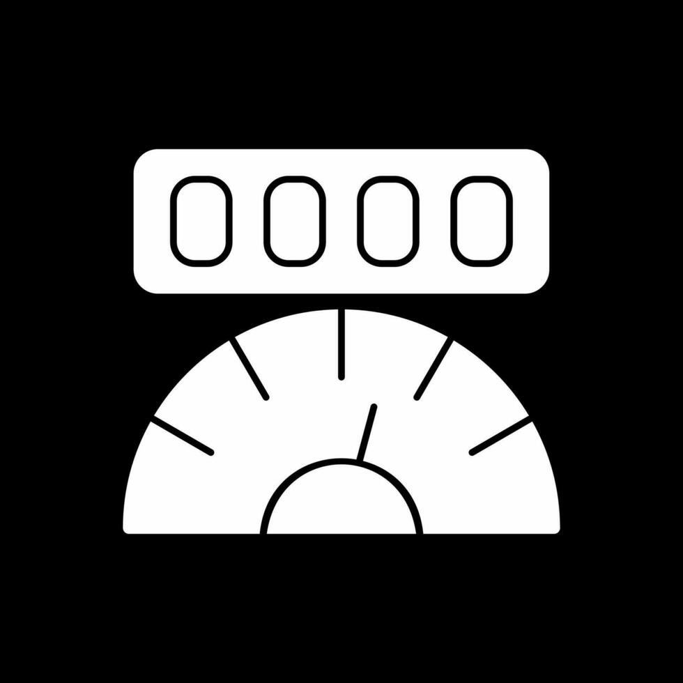 Mileage Vector Icon Design