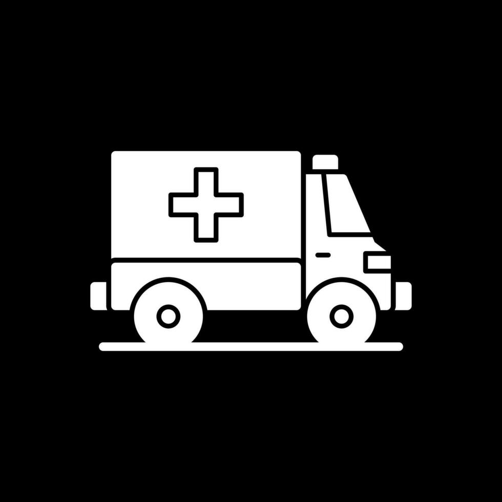 diseño de icono de vector de ambulancia