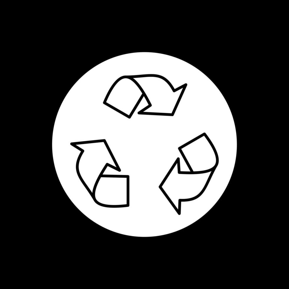 diseño de icono de vector de reciclaje