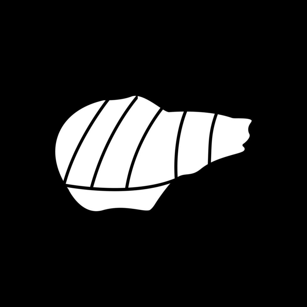 Grilled pork Vector Icon Design