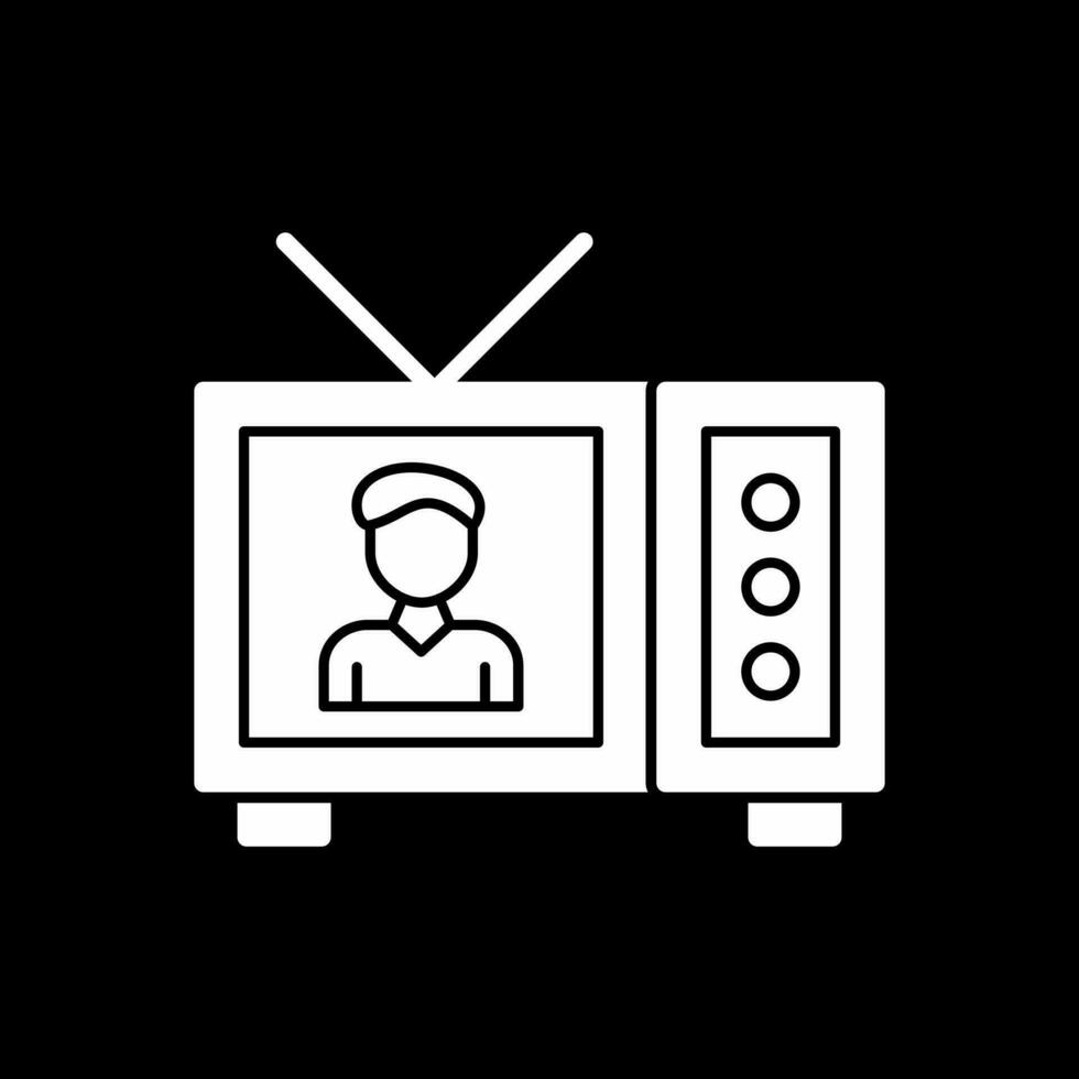 televisión espectáculo vector icono diseño