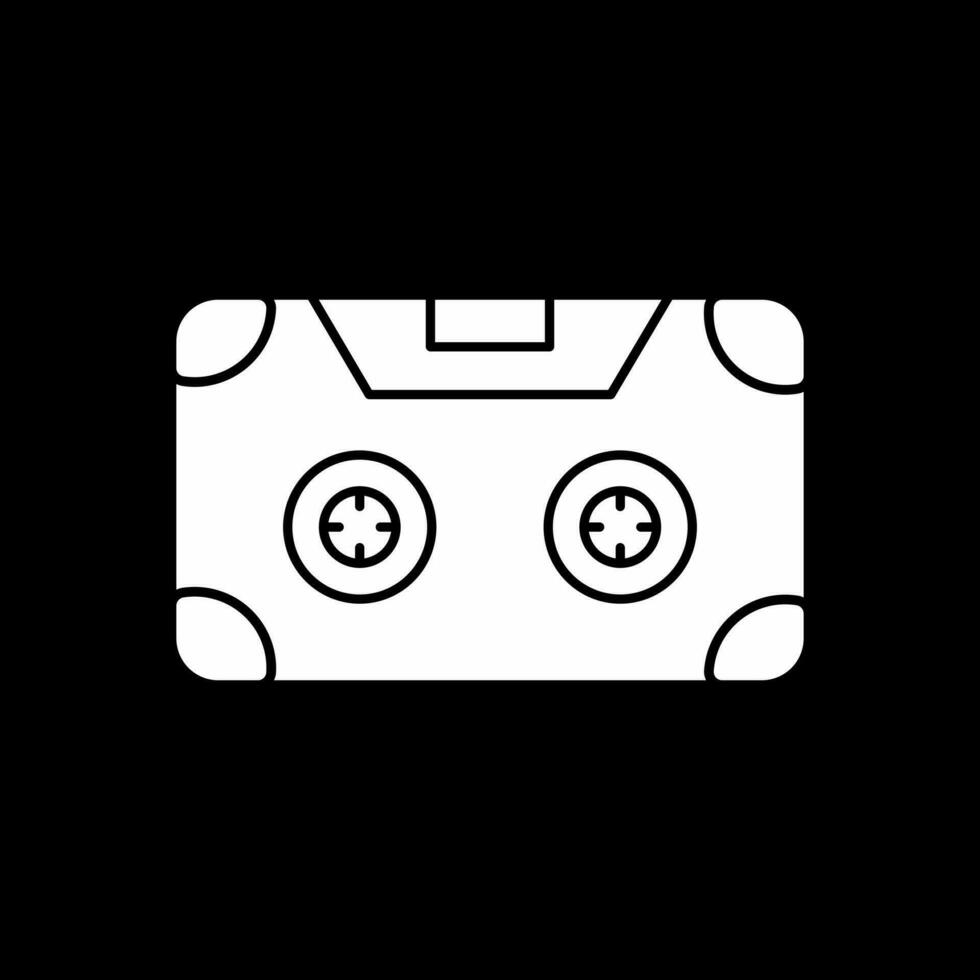 diseño de icono de vector de casete