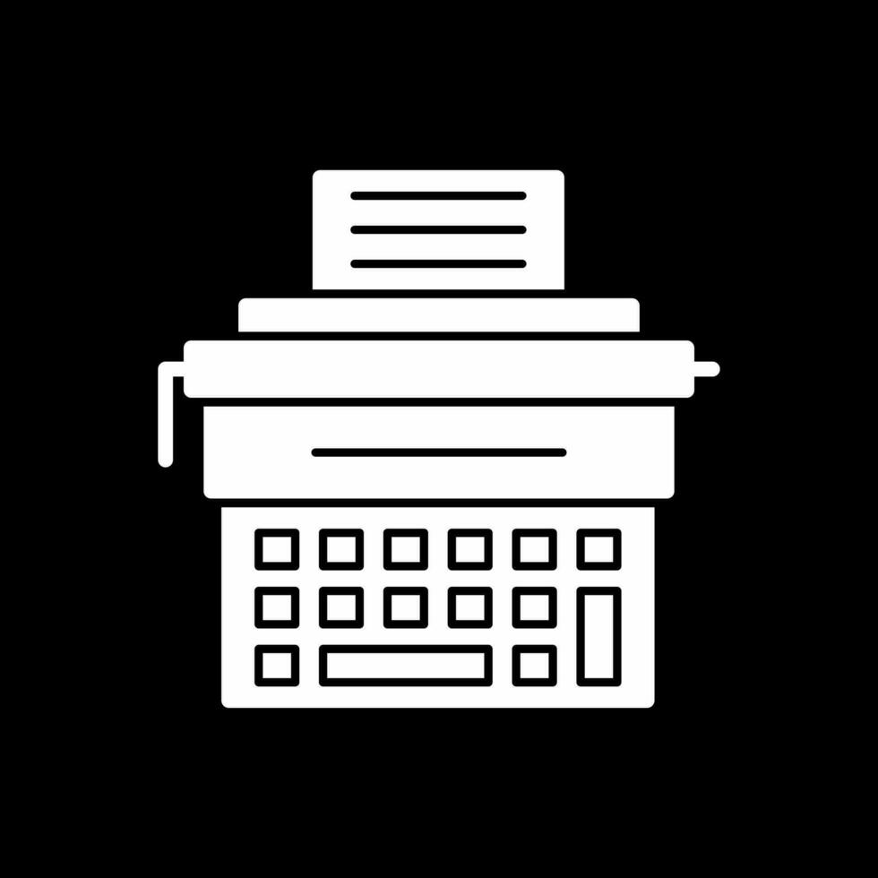 Typewriter Vector Icon Design