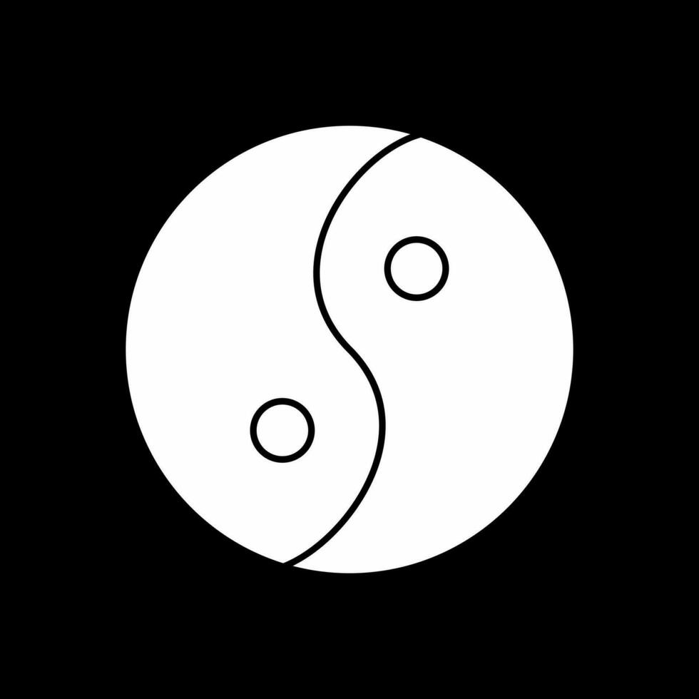 Yin yang Vector Icon Design