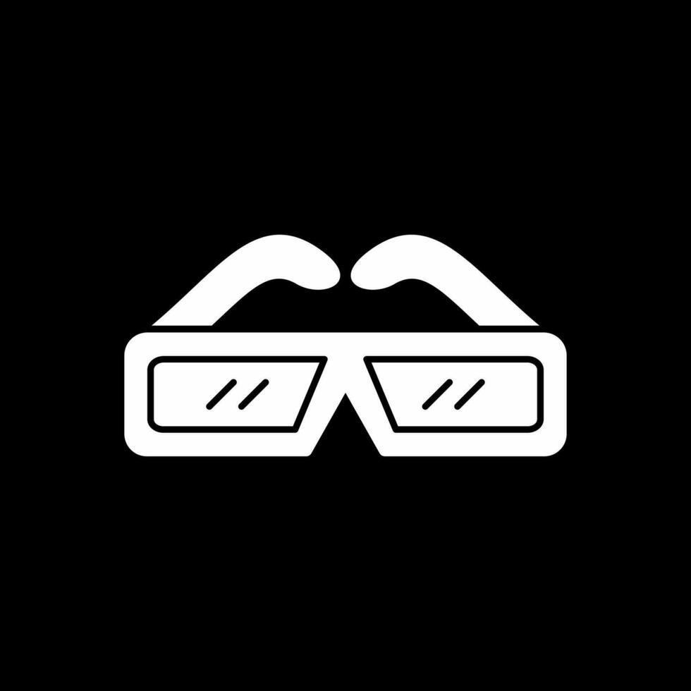 3d glasses Vector Icon Design