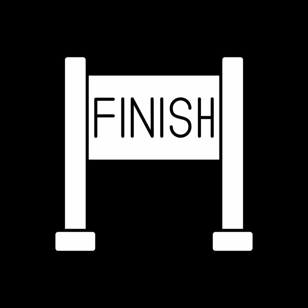 Finish line Vector Icon Design