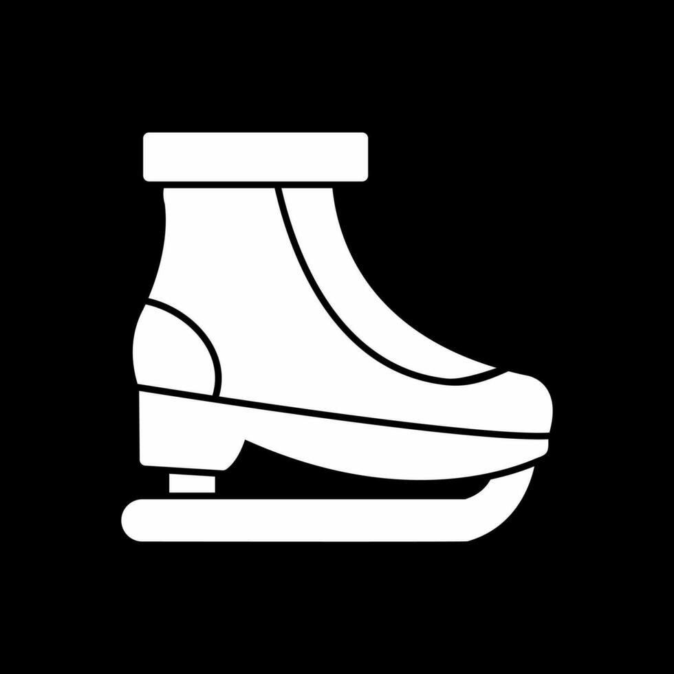 diseño de icono de vector de patinaje sobre hielo