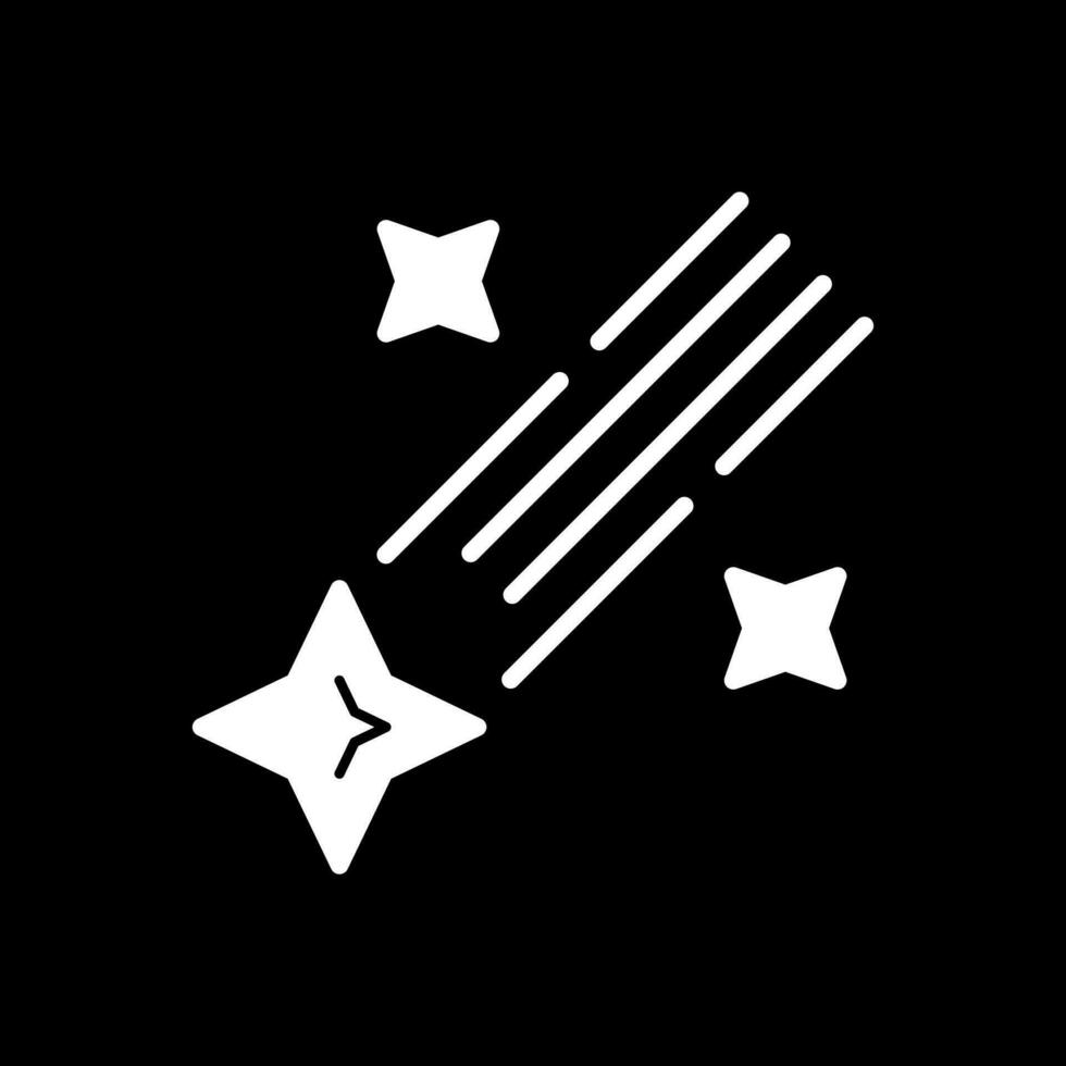 Shooting star Vector Icon Design