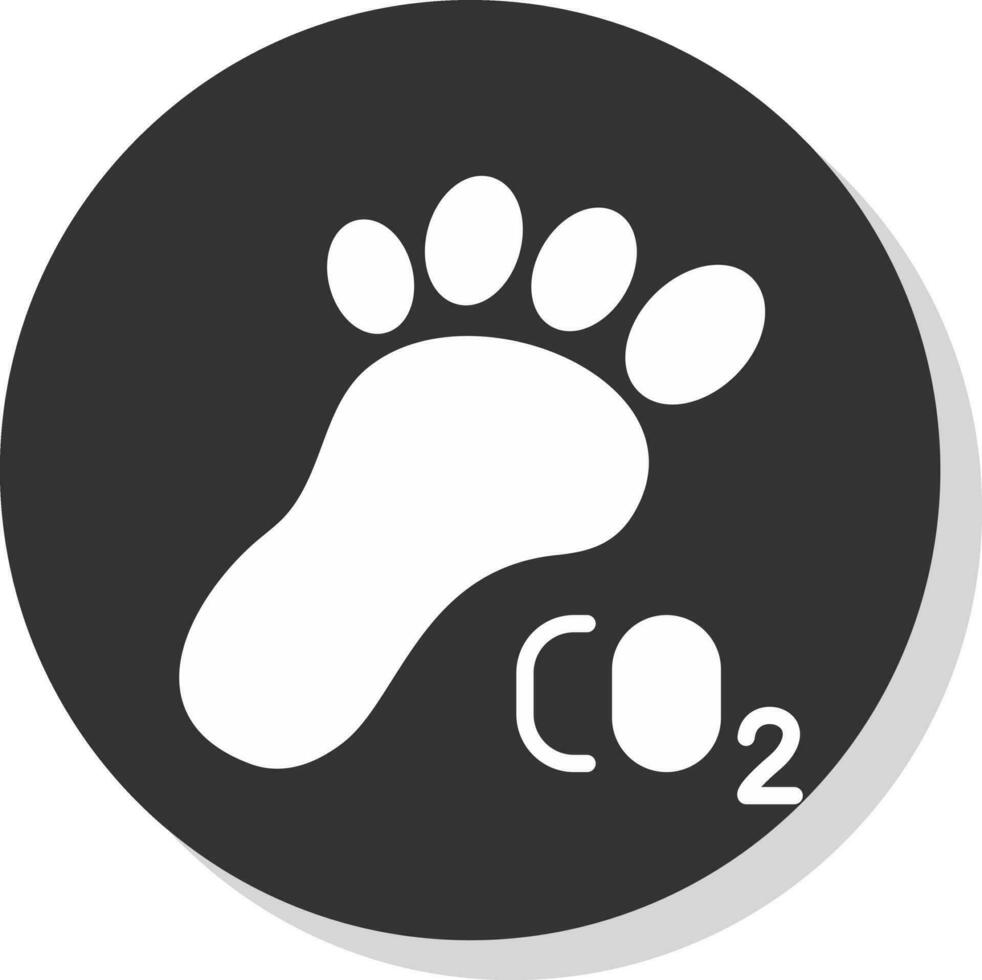 Carbon footprint Vector Icon Design