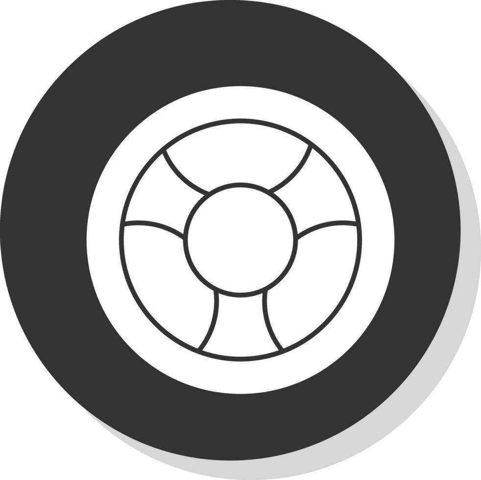 Steering wheel Vector Icon Design