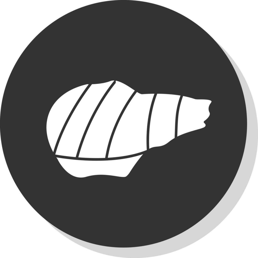 Grilled pork Vector Icon Design